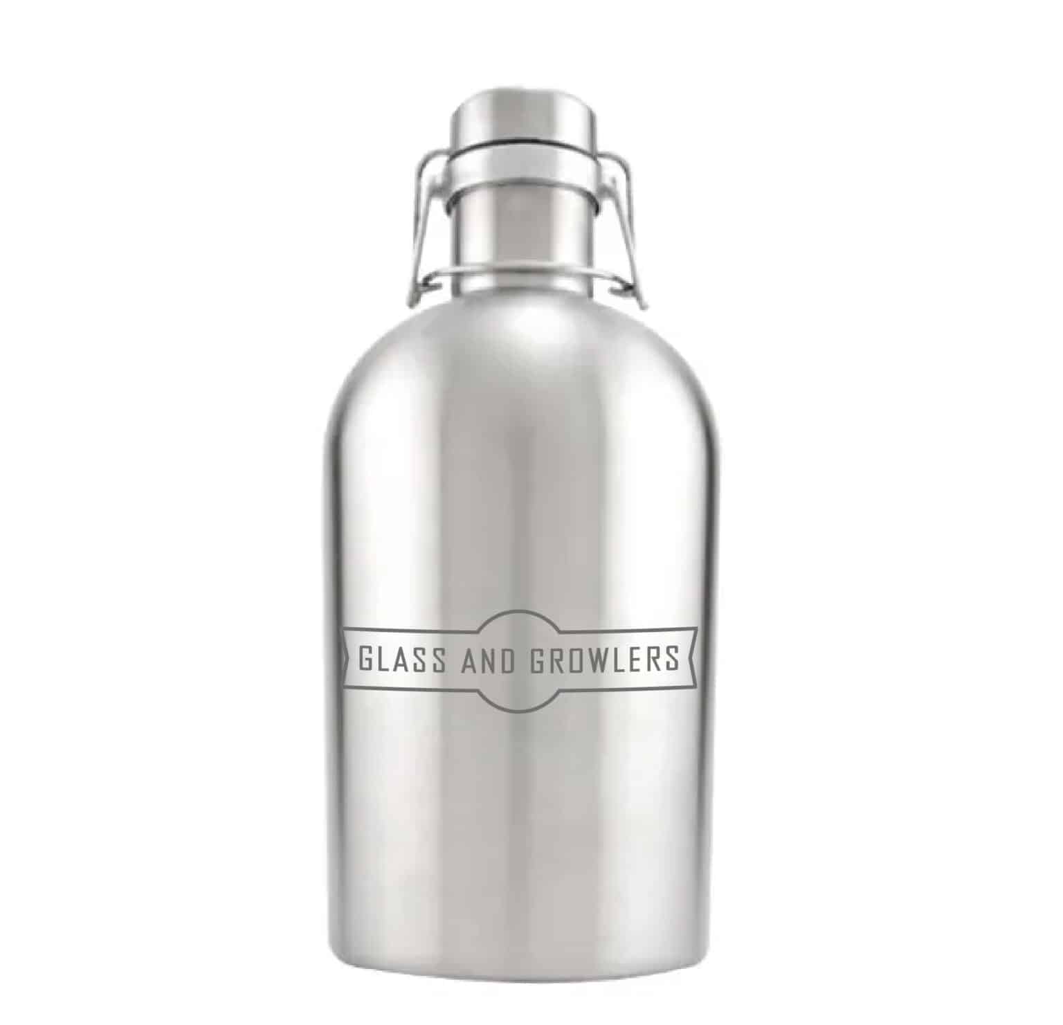 Portland Stainless Steel Beer Growler Jug 64oz Glass And Growlers