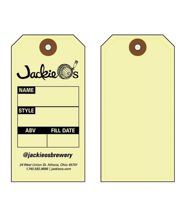 Growler Tag with 1 Side Printed