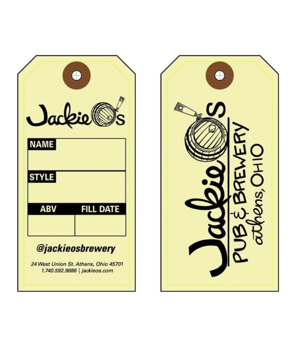 Growler Tag with 2 Side Printed