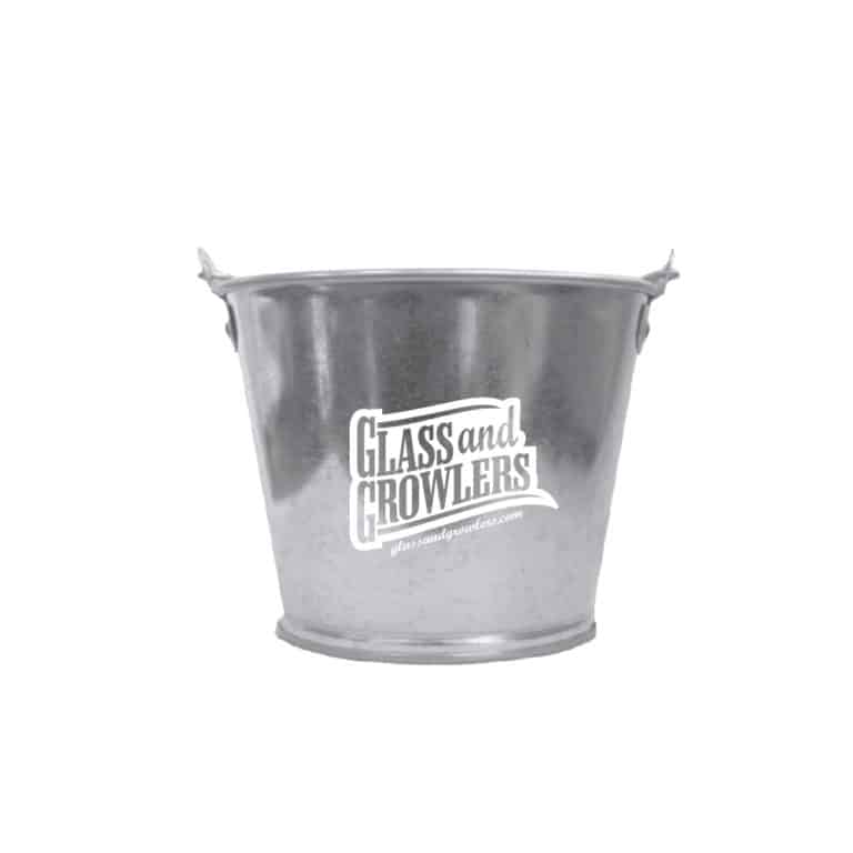 2 Quart Galvanized Metal Bucket - Custom Printed | Glass and Growlers