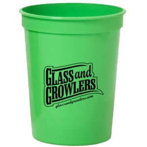 16 oz Lime Green Smooth Stadium Cups