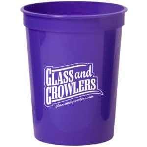 16 oz Purple Smooth Stadium Cups