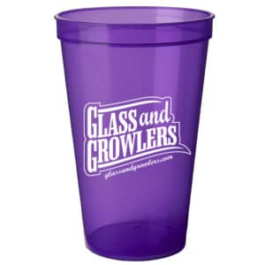 22 oz Translucent Purple Smooth Stadium Cups