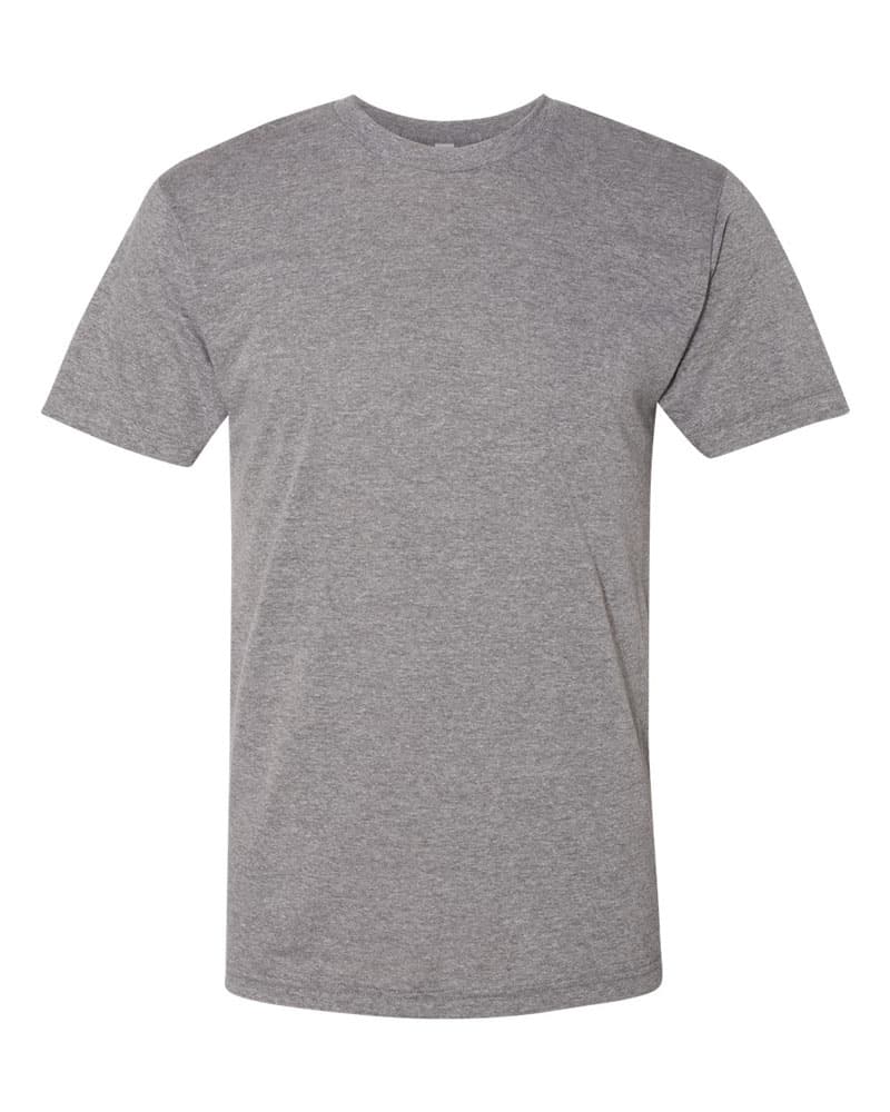 American Apparel TR401W Triblend Track Short Sleeve Grey T-Shirt