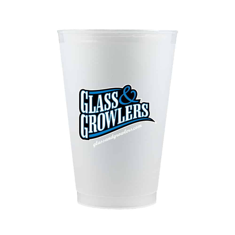 Custom Printed Cups | 16 oz. Frosted Plastic Cup
