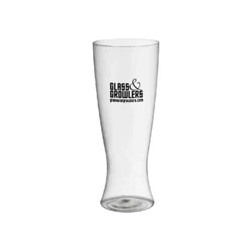 Clear Pilsner Plastic Glass 12oz Custom Printed Glass And Growlers