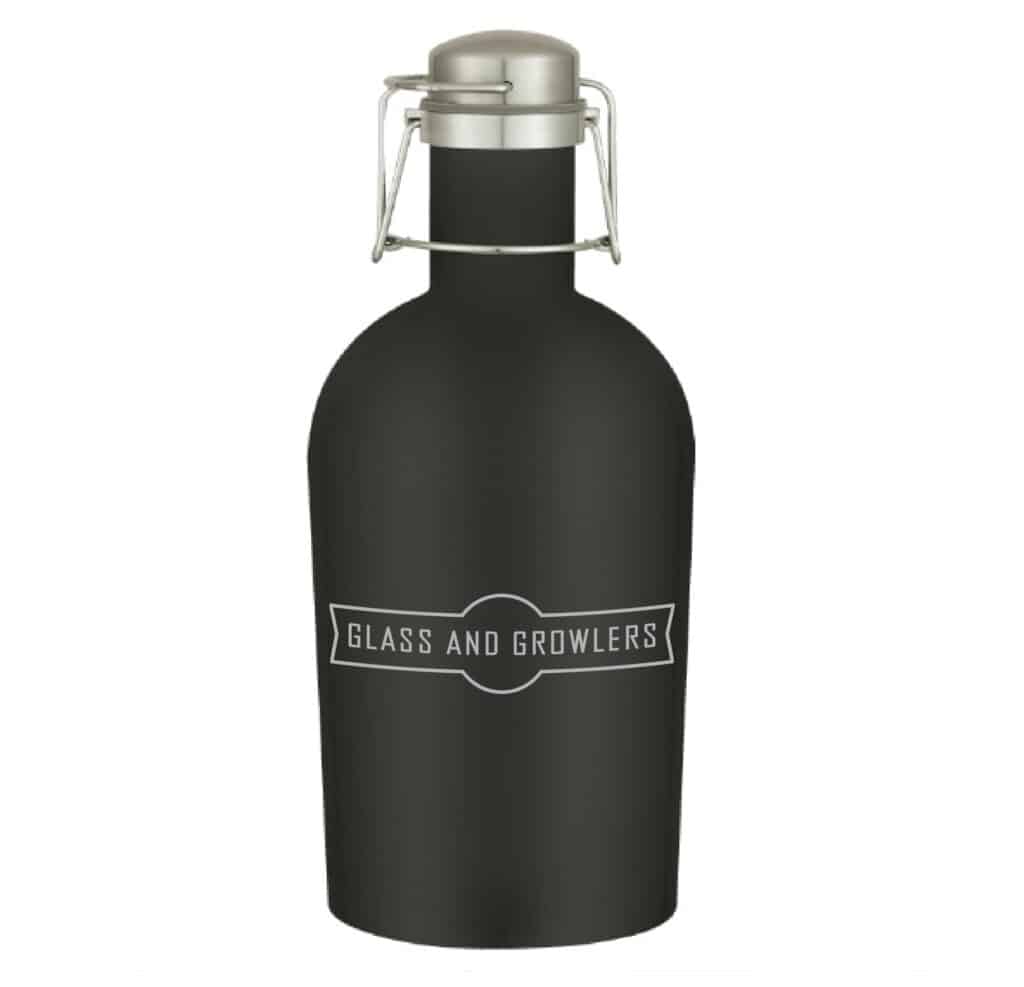 Portland Stainless Steel Beer Growler Jug 64oz Glass and Growlers