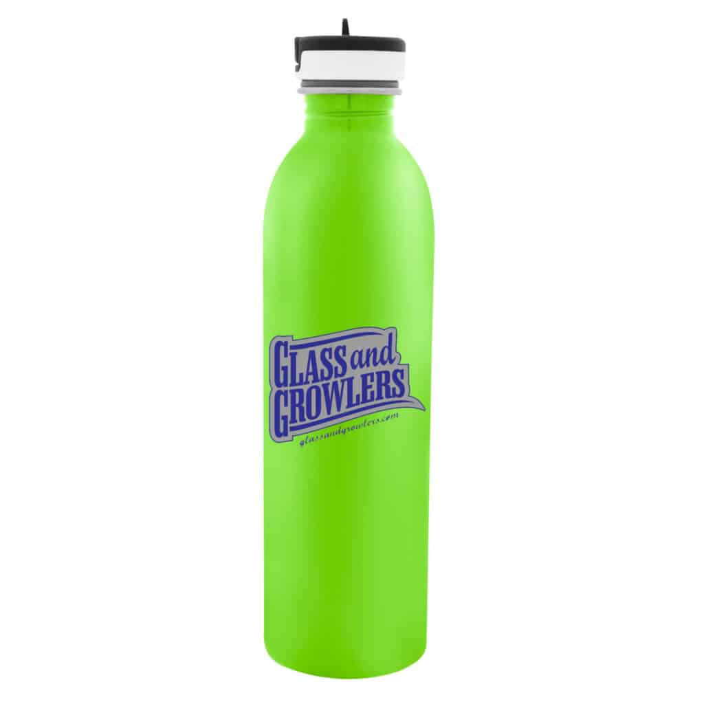 stainless-steel-newcastle-bottle-24oz-custom-printed-glass-and-growlers