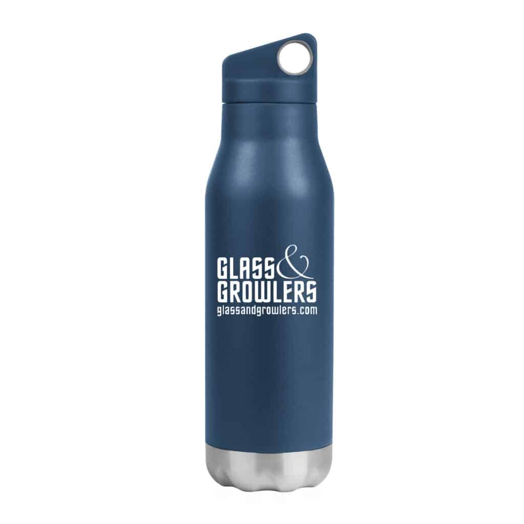 Addison Stainless Steel Bottle - 20 oz Custom Printed | Glass and Growlers
