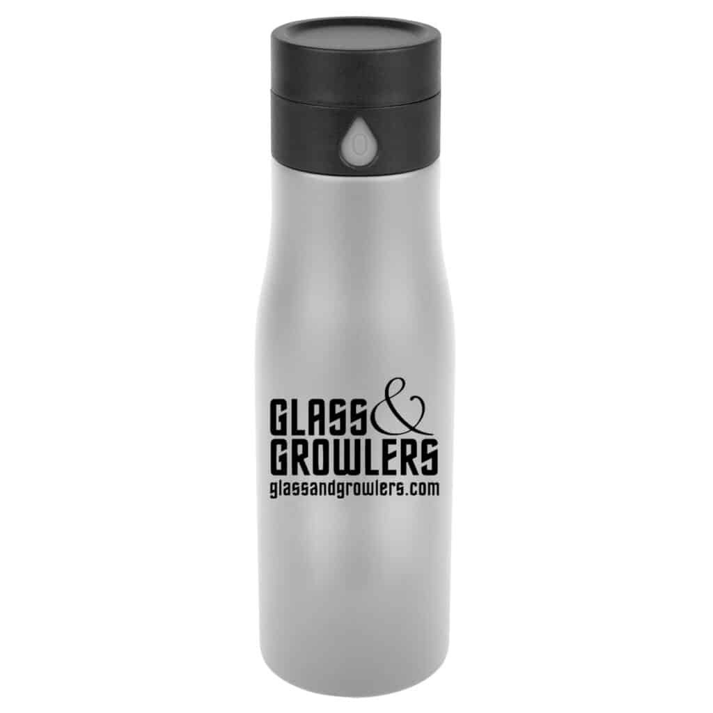 Stainless Steel Hydro Bottle 22 oz Custom Printed | Glass and Growlers