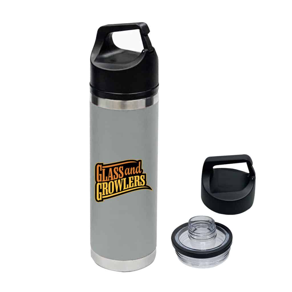 Full Color Davenport Stainless Steel Bottle - 18 oz Custom Printed ...
