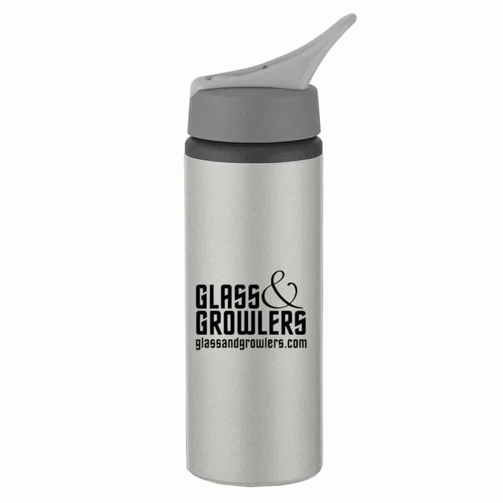 Aluminum Bike Bottle - 25oz Custom Printed | Glass and Growlers