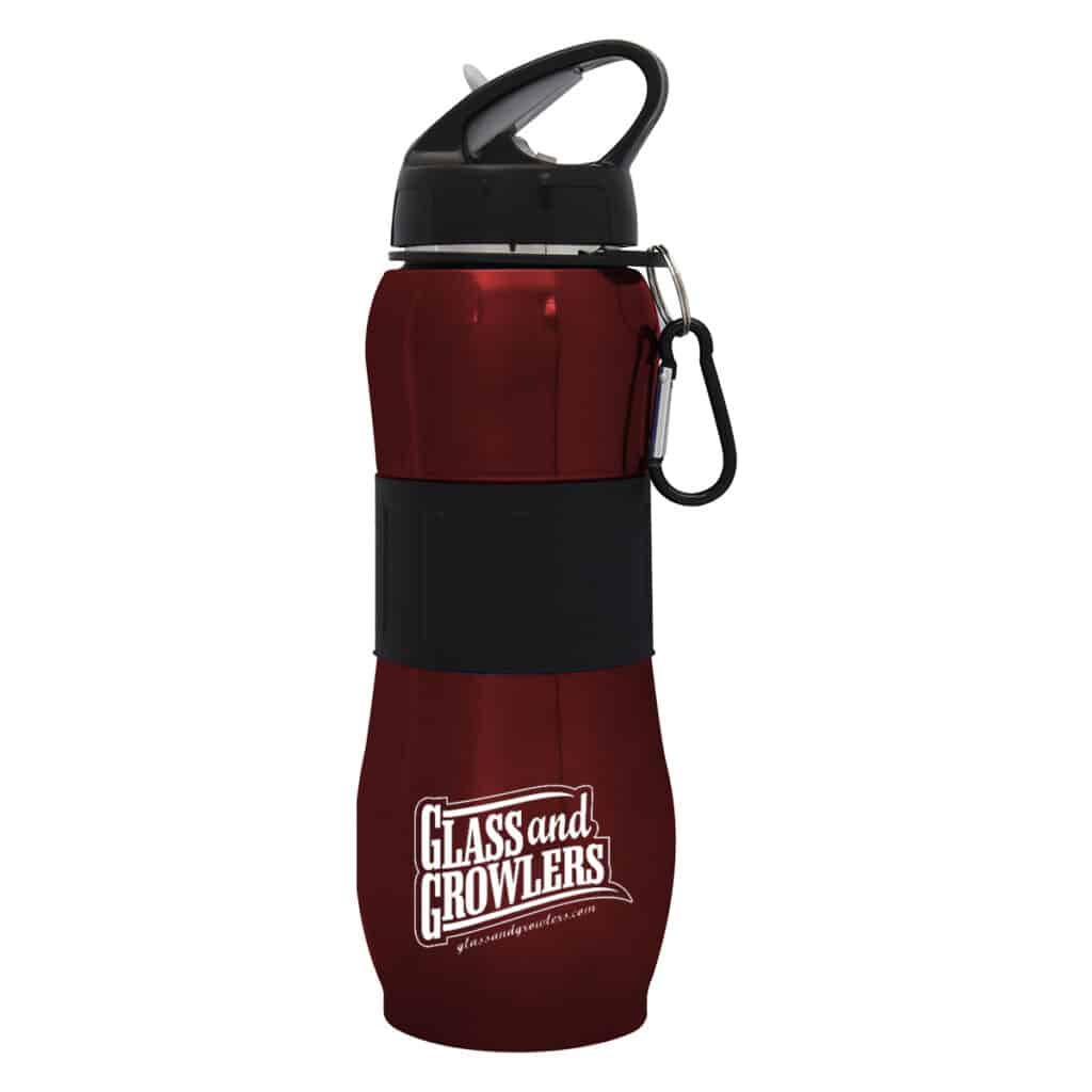 Sport Grip Stainless Steel Bottle - 28 oz Custom Printed | Glass and ...