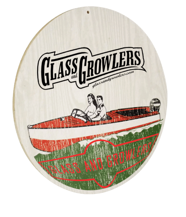 Custom mdf wood circle signs 12 3/8