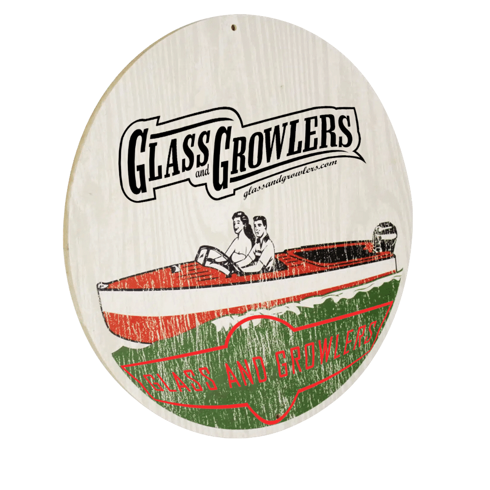 Custom mdf wood circle signs 12 3/8