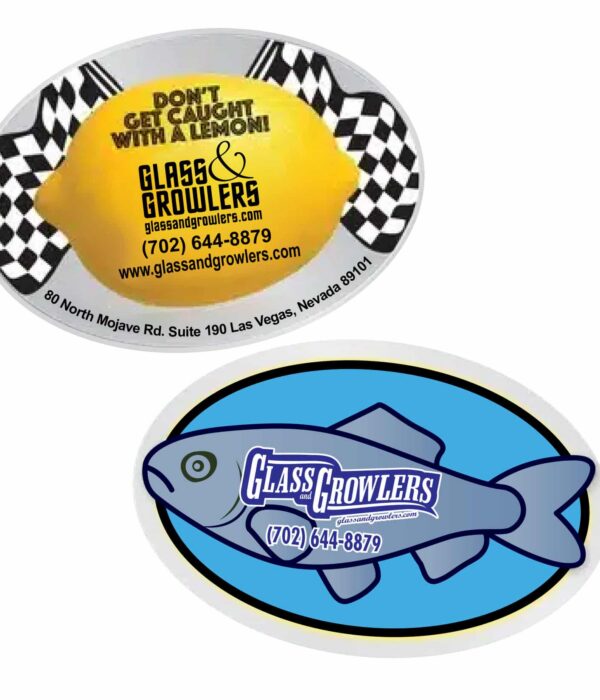 Custom 3x5 inch oval sticker