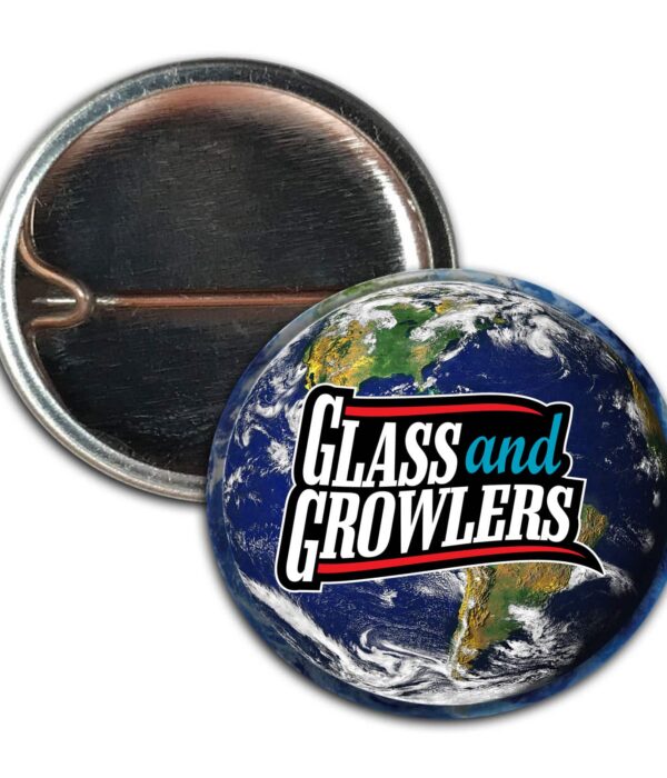 Custom circle button 1 pin backed