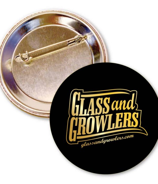 Custom circle button 1.25 pin backed