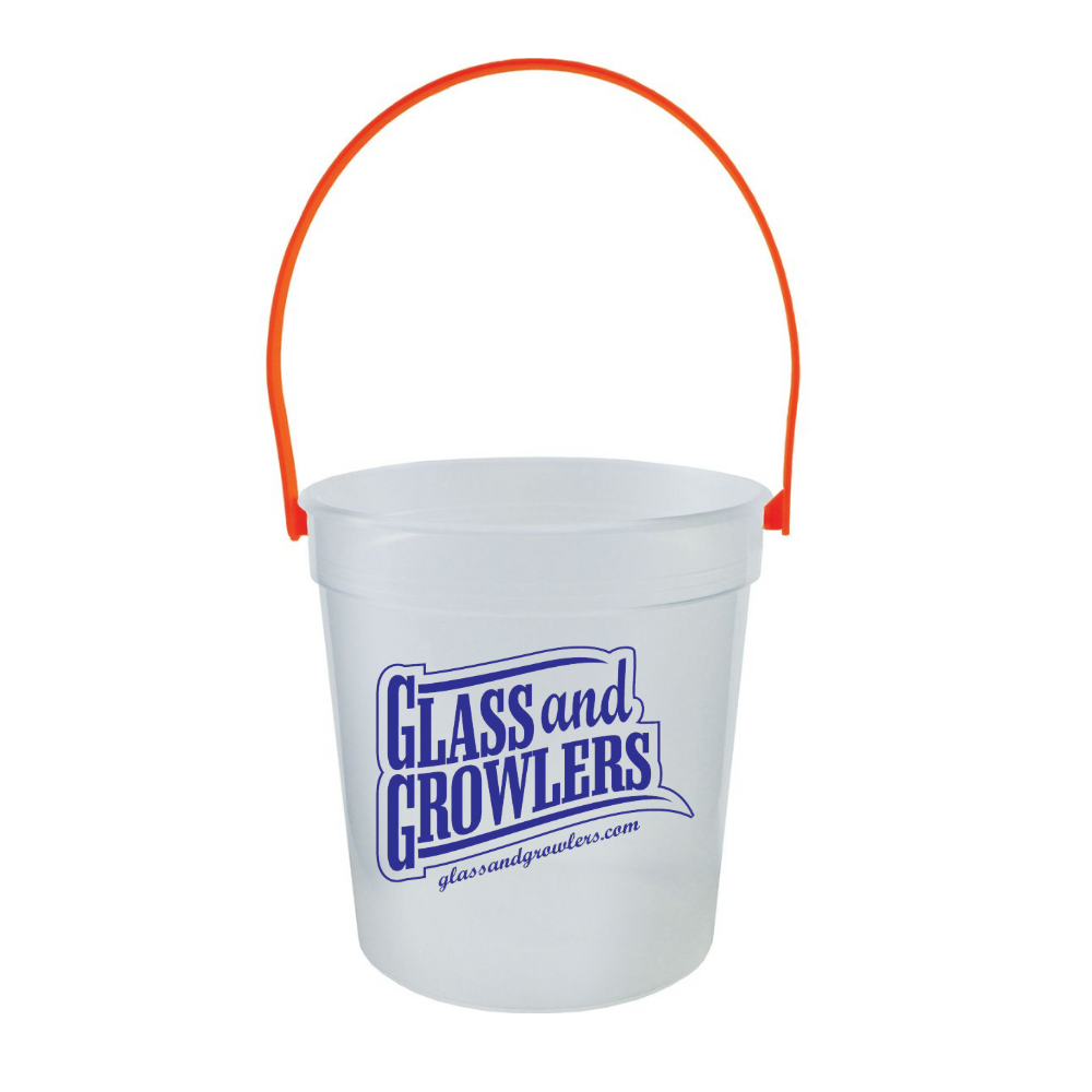 Clear Bucket with Orange 021 Handle