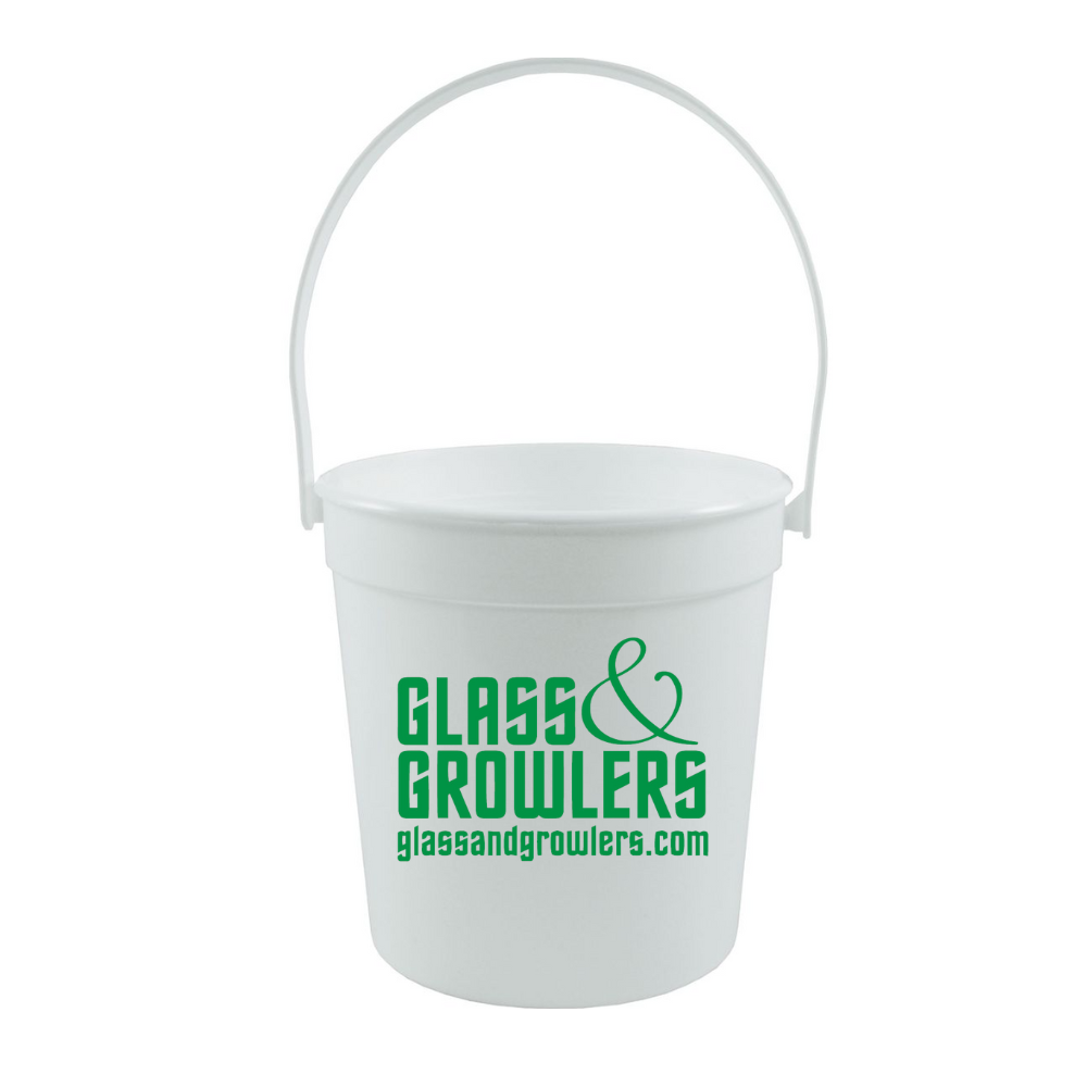 White Bucket with White Handle