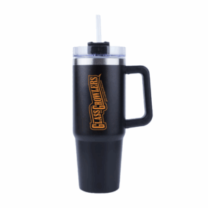 30 oz Stainless Steel Double Wall Mug with Lid Black