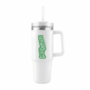 40 oz Stainless Steel Double Wall Mug with Green