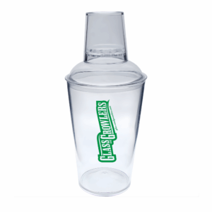 3 Piece Plastic Cocktail Shaker Clear - 16oz