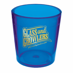 Plastic Standard Shot Glass - Blue 2oz