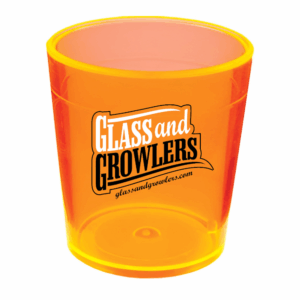 Plastic Standard Shot Glass - Orange 2oz