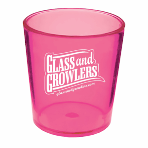 Plastic Standard Shot Glass - Pink 2oz
