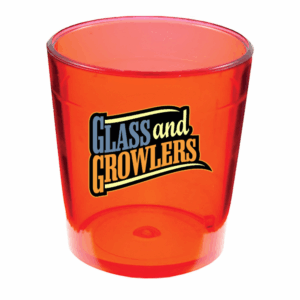 Plastic Standard Shot Glass - Red 2oz