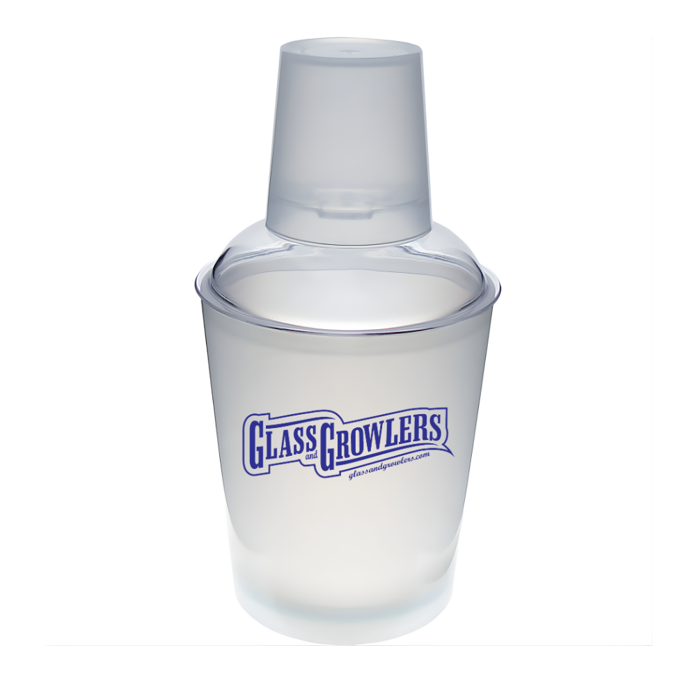 3 Piece Plastic Cocktail Shaker - Frosted 12oz