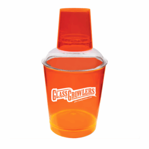 3 Piece Plastic Cocktail Shaker - Orange 12oz