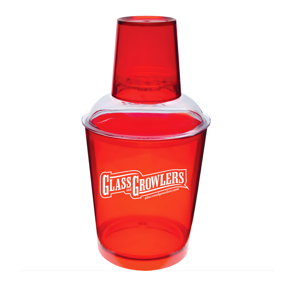 3 Piece Plastic Cocktail Shaker - 12oz
