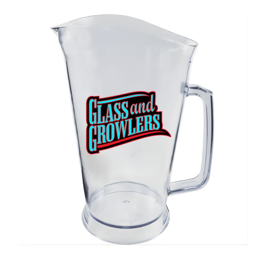 Plastic Beer Pitcher with Handle - 60oz