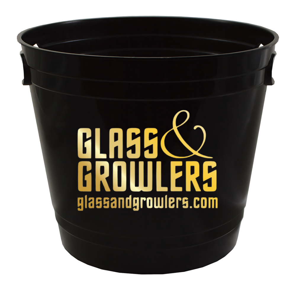 Plastic Party Bucket with Handles Black - 20oz