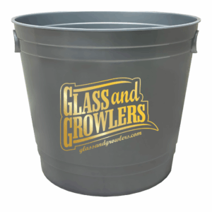 Plastic Party Bucket with Handles Gray - 20oz