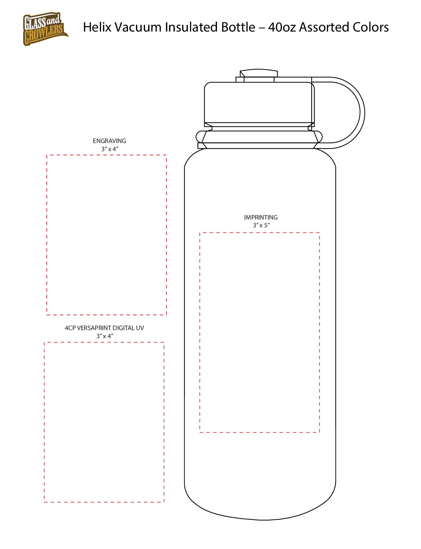 Helix Vacuum Insulated Bottle - 40oz Assorted Colors