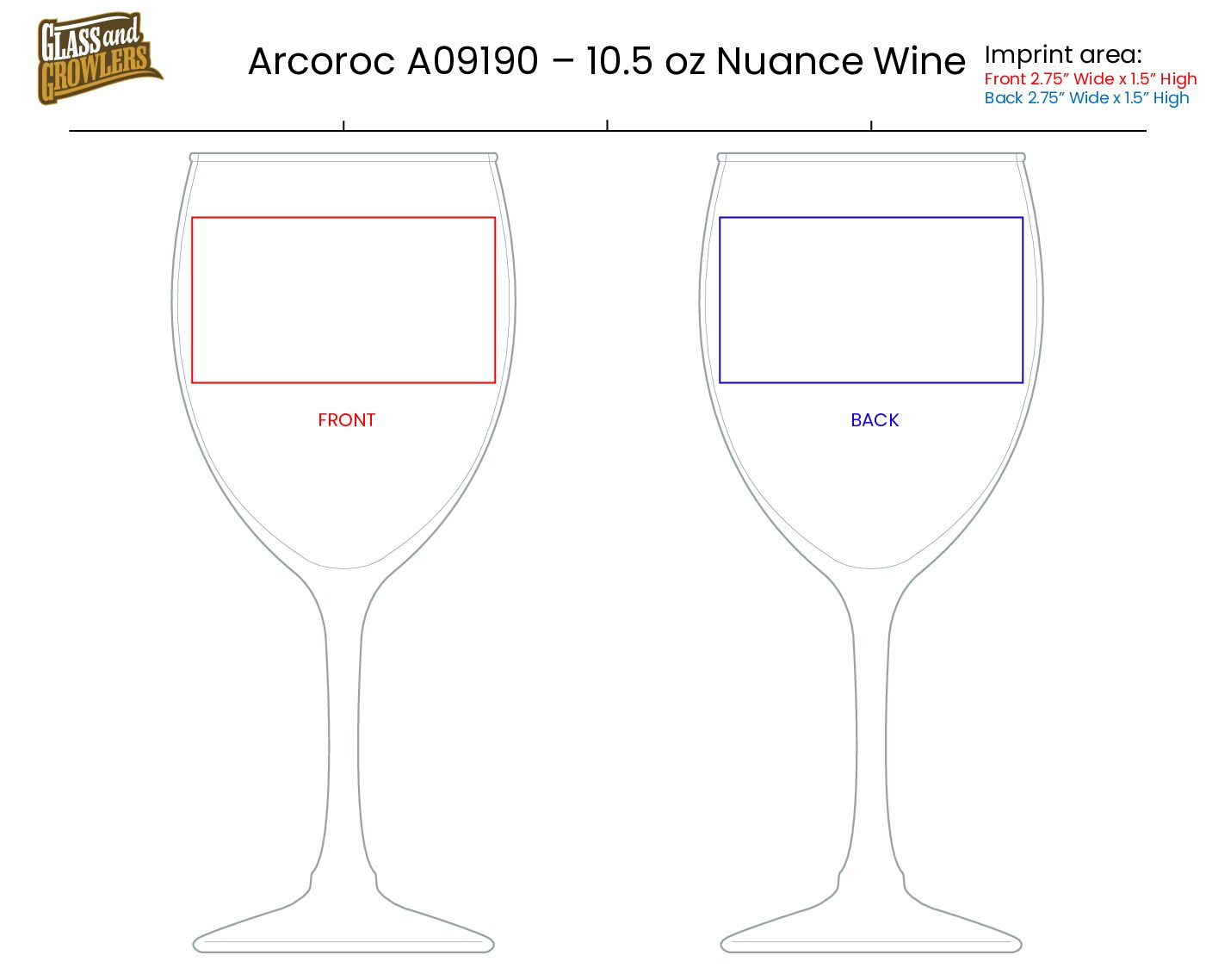 Arcoroc A09190 - 10.5 oz Nuance Wine
