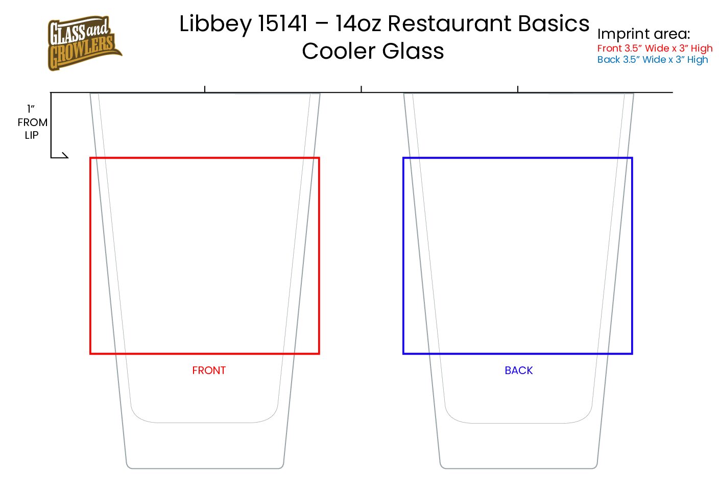 Libbey 15141 - 14oz Restaurant Basics Cooler Glass