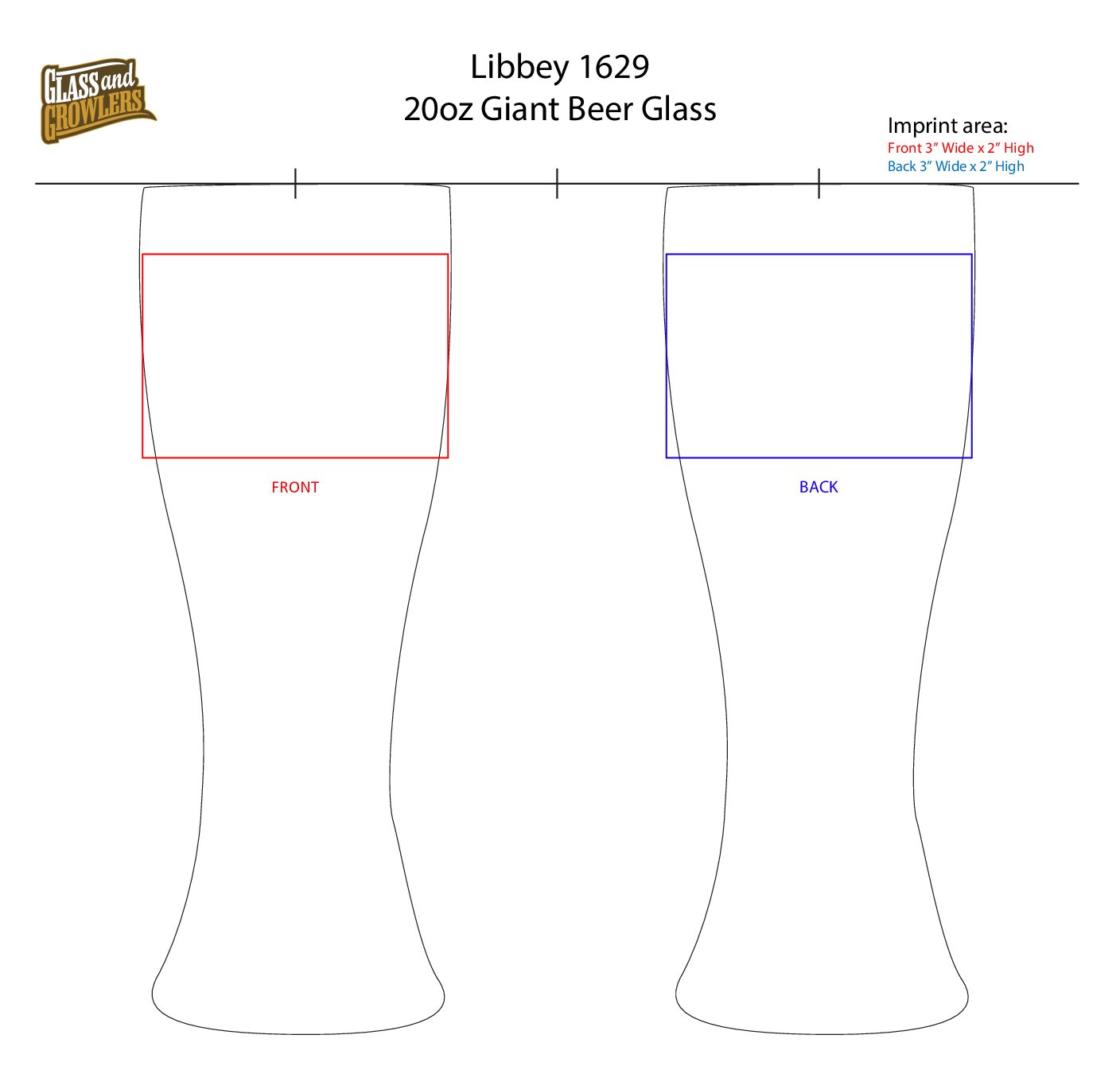 Libbey 1629 - 20oz Giant Beer Glass