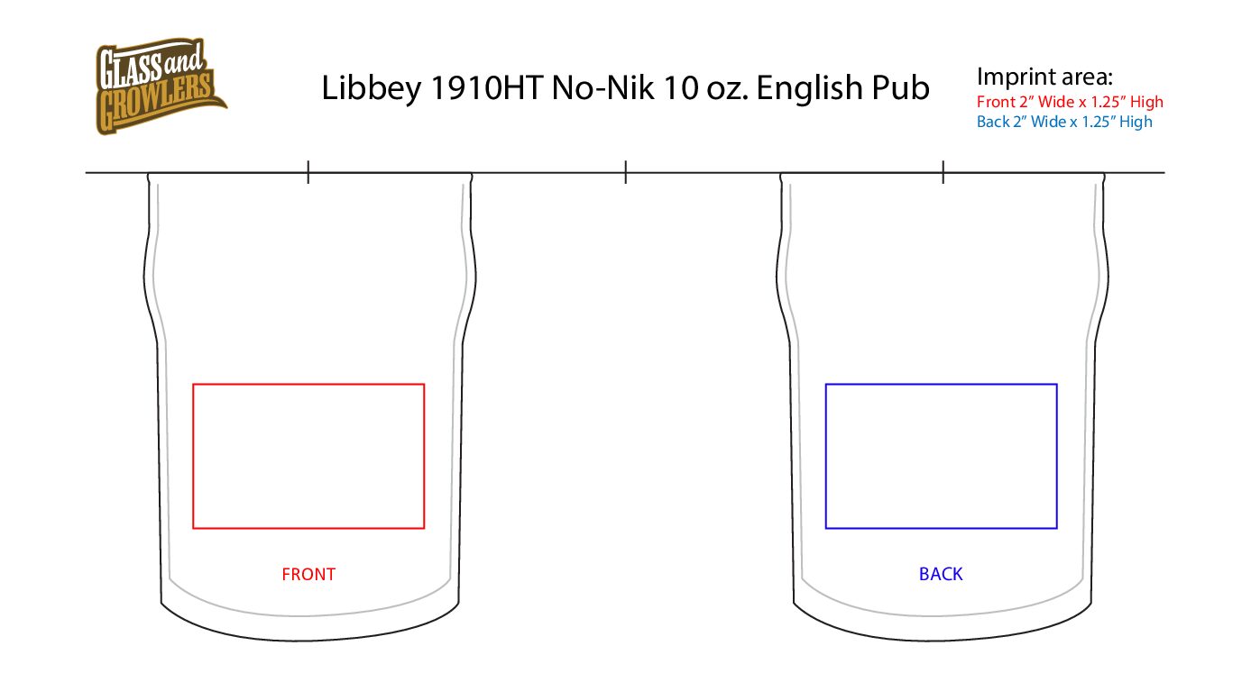 Libbey 1910HT No-Nik 10 oz. English Pub