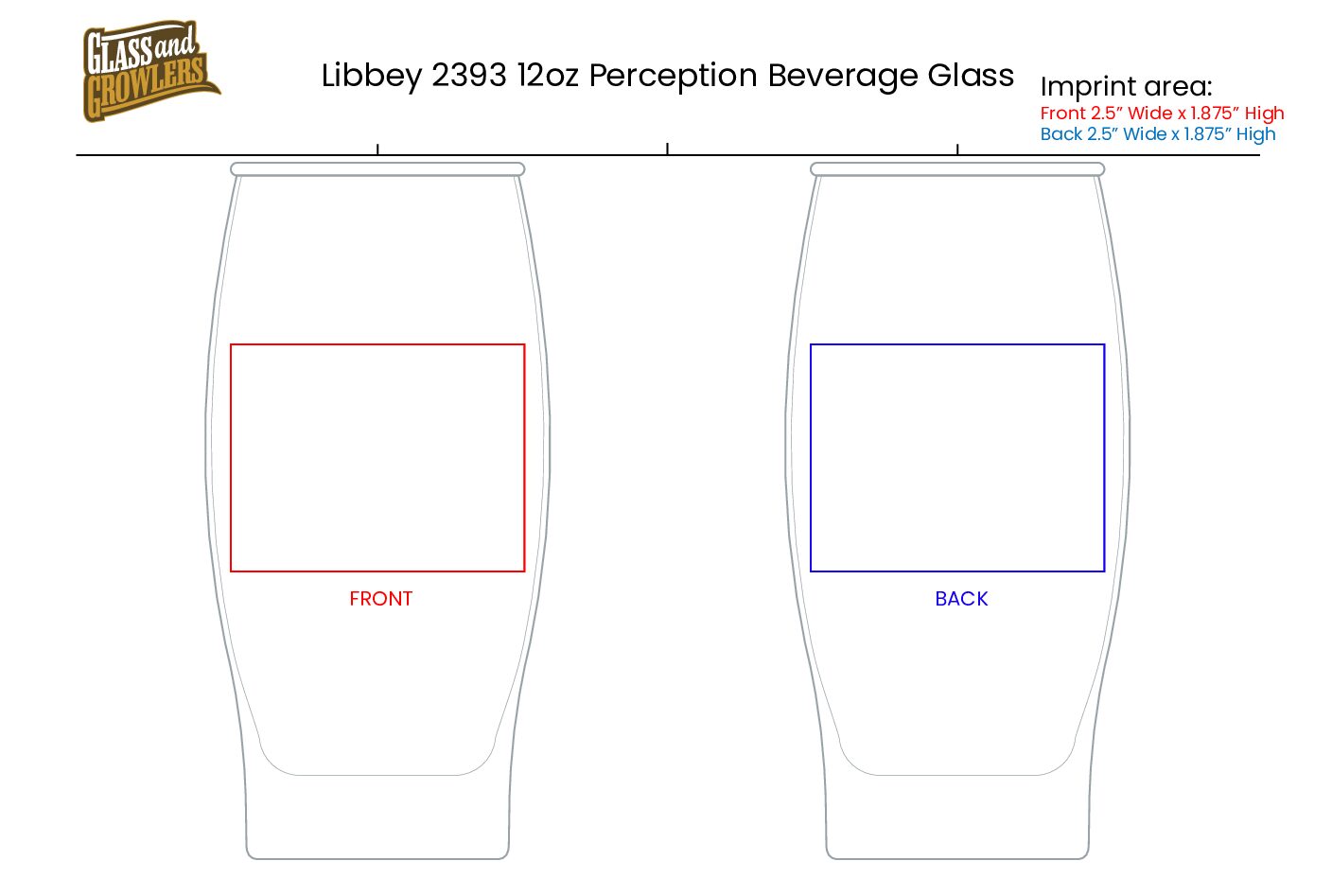 Libbey 2393 12oz Perception Beverage Glass