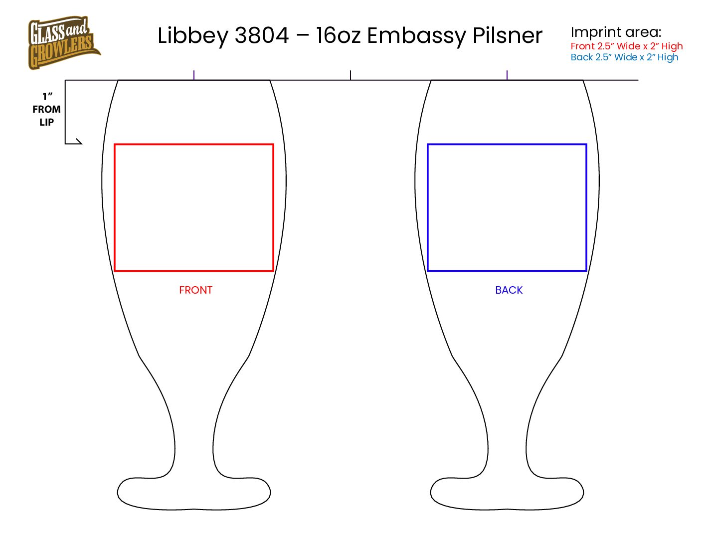 Libbey 3804 - 16oz Embassy Pilsner