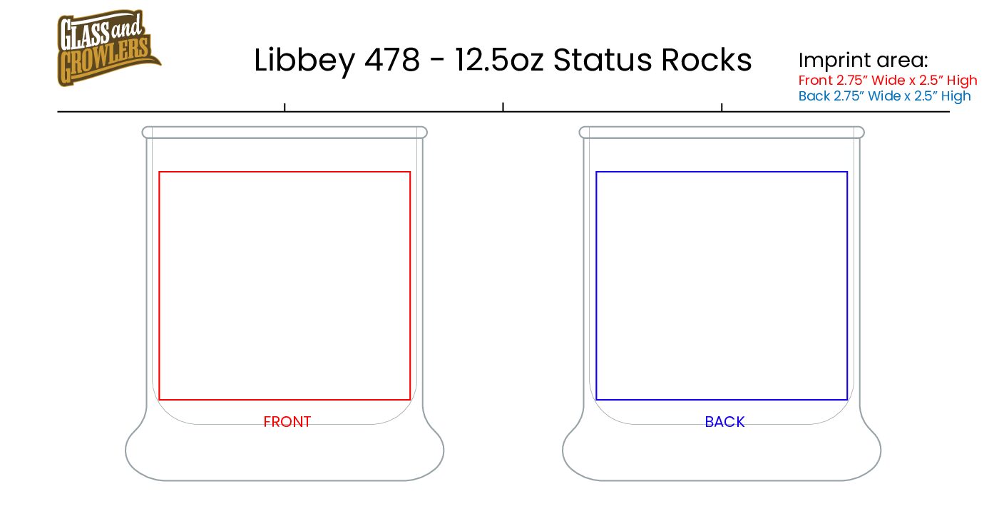 Libbey 478 12.5oz Status Rocks