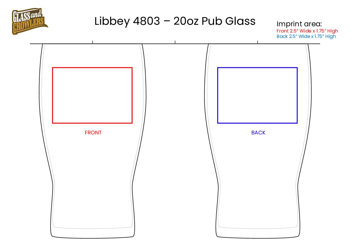 Libbey 4803 - 20oz Pub Glass