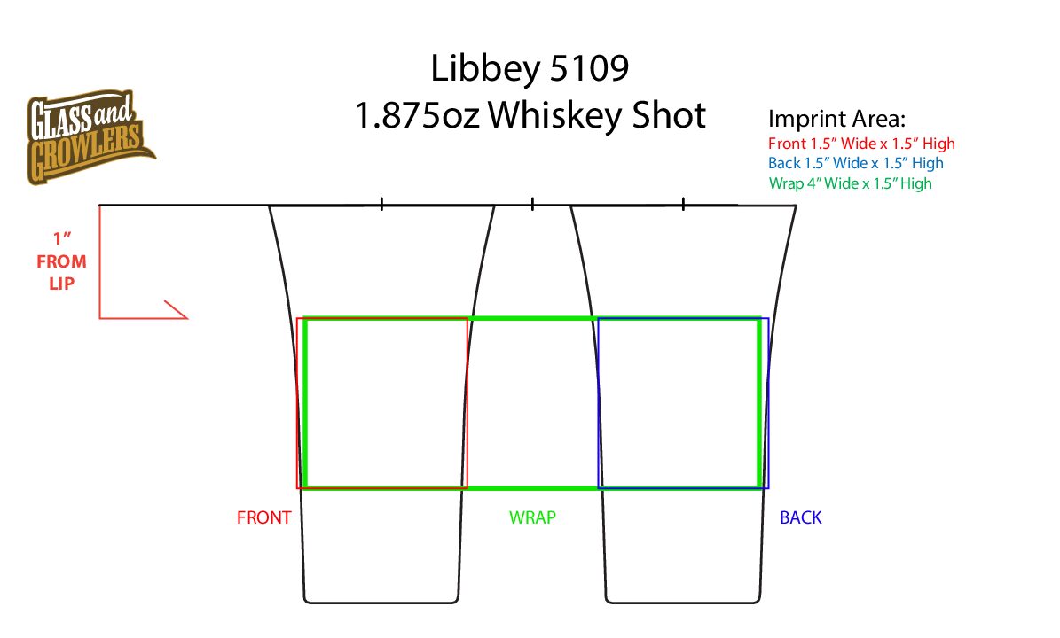 Libbey 5109 - 1.875oz Whiskey Shot