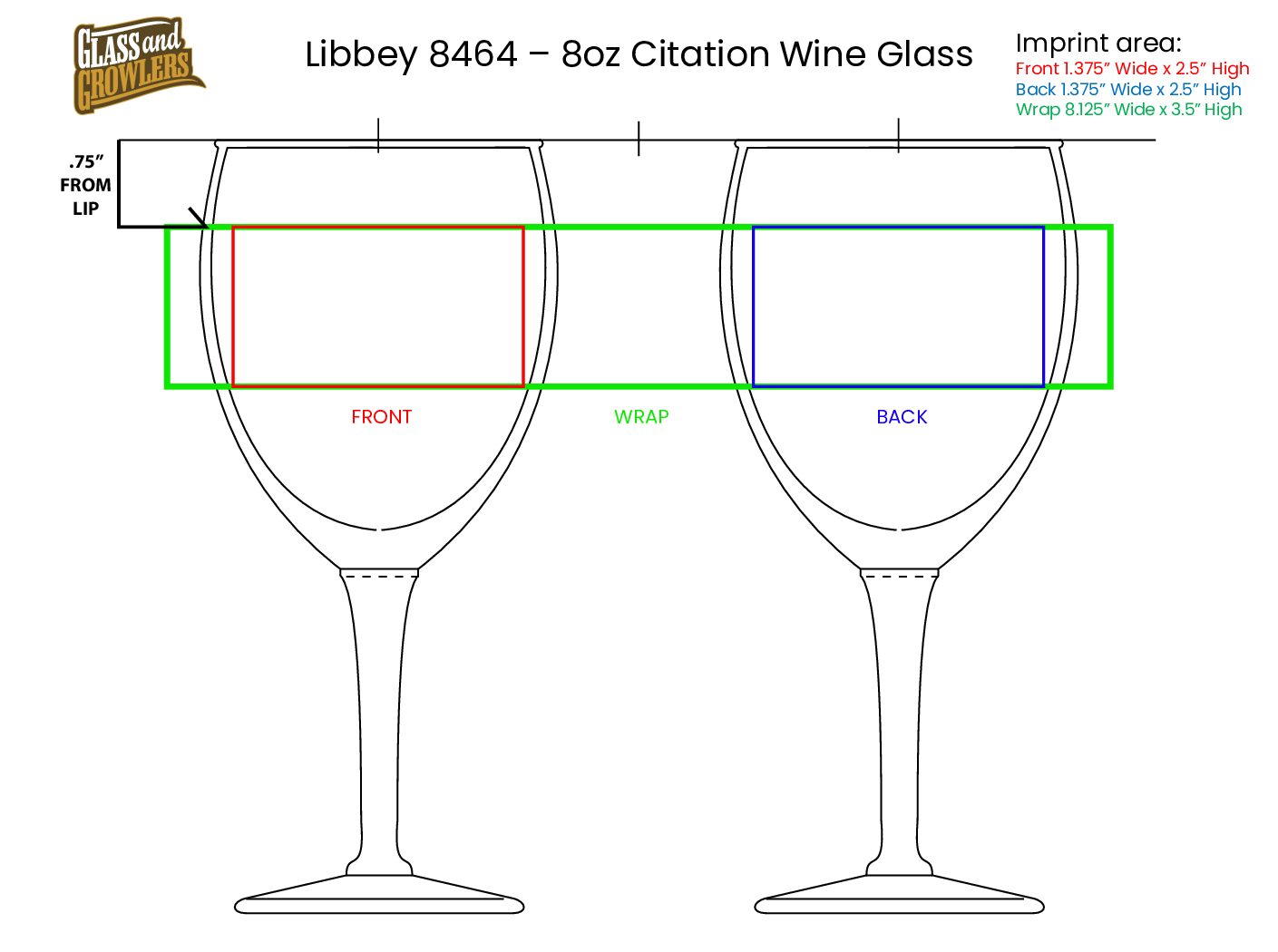 Libbey 8464 - 8oz Citation Wine Glass