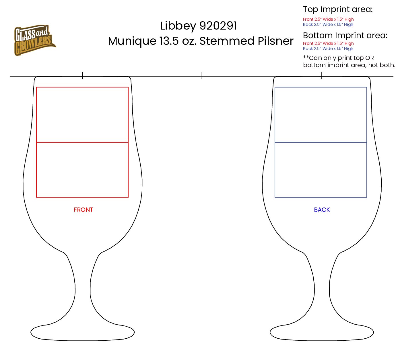 Libbey 920291 Munique 13.5 oz. Stemmed Pilsner