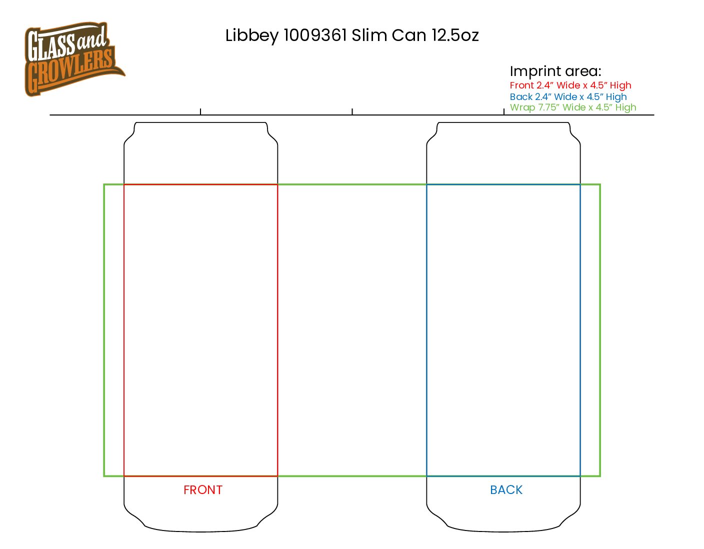 Libbey 1009361 - 12.5oz Slim Can Glass